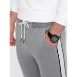 Ombre - Joggingbroek - Grijs Melange - 65% Katoen 35% Polyester - Normal Fit