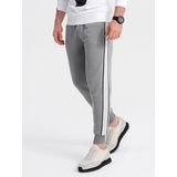 Ombre - Joggingbroek - Grijs Melange - 65% Katoen 35% Polyester - Normal Fit