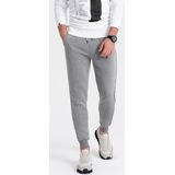 Ombre - Joggingbroek - Grijs Melange - 65% Katoen 35% Polyester - Normal Fit