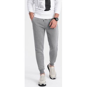 Ombre - Joggingbroek - Grijs Melange - 65% Katoen 35% Polyester - Normal Fit