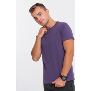 Ombre - Karadok - T-Shirt Heren - Paars - Modaitalia