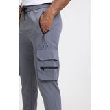 Zayne Milano - Heren Joggingbroek - Zakken Op De Zijkant Met Rits - Grijs - Stijlvol