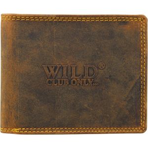 Fana Bags - Leren heren portemonnee RFID anti skim bescherming - Cognac - Volledig leer - Vintage portemonnee - Vaderdag