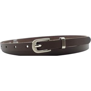 Fana Belts Dames Riem Bruin - Smalle Riemen - Taillemaat 80 - Kleine Maat Riem - Kerstcadeau