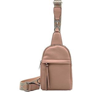 Dames Crossbodytas Roze - Schuine Rugtas - Anti Diefstal Rugzak - Sling Bag Vrouwen - Damestas