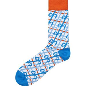 AH - Sokken - Dames - Blauw - 36/40 - Foute Sokken - Carnaval - Themafeest - Albert Heijn