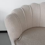 Fauteuil Zitbank 1 Persoons Stoel Belle Teddy Beige