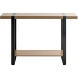 Haltafel| 2 Planken | Warm Eiken Dekor| Staal | Zwart | 120x82x30cm