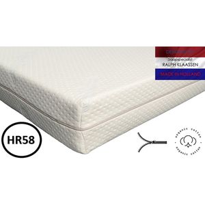Topdek - Rayon9 - Bio - Organic - Topper - Topmatras - Biologisch - Koudschuim - HR55 - Rits - Dikte 9 cm - 180 x 190 cm