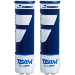 Babolat Team All Court - Tennisballen - 8 ballen (2 blikken met 4 ballen) - Geel