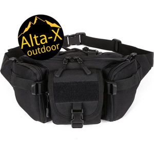 Alta-X - Heuptas - Buideltas - Zwart - Tactical heuptas - wandel tas - Tas paintball soft air - Fanny pack