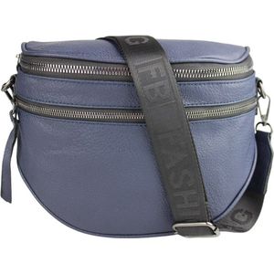 Grote Schoudertas Donkerblauw - Grote Crossbodytas Dames - Schoudertasje - Festival Tas - Crossbodytassen - Schuine Schoudertas