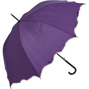 Paraplu Volwassenen Ø 98 cm Paars Polyester Stippen