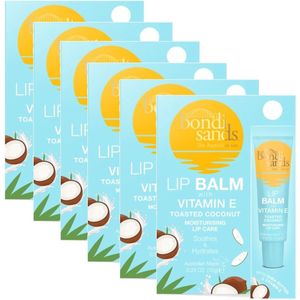 BONDI SANDS - Sunscreen Lip Balm SPF Vitamine E Toasted Coconut - 6 Pak - Voordeelverpakking