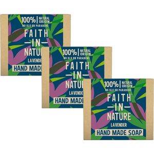 FAITH IN NATURE - Soap Lavender - 3 Pak