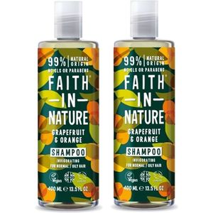 FAITH IN NATURE - Shampoo Grapefruit & Orange - 2 Pak