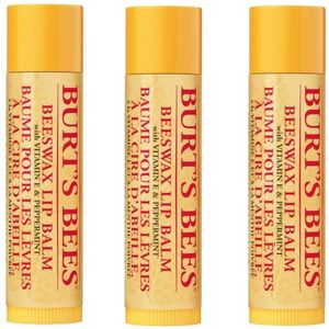 BURT'S BEES - Lip Balm Beeswax - 3 Pak