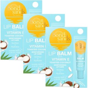 BONDI SANDS - Sunscreen Lip Balm SPF Vitamine E Toasted Coconut - 3 Pak