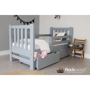 Rockwood® Peuterbed Tim Grey met lattenbodem