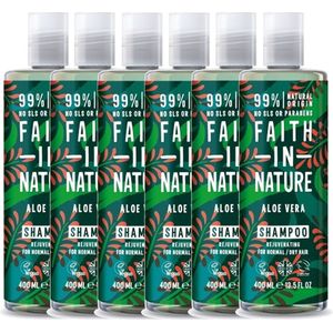 FAITH IN NATURE - Shampoo Aloe Vera - 6 Pak - voordeelverpakking