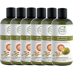 PETAL FRESH - Shampoo Grape Seed & Olive Oil - 6 Pak - Voordeelverpakking