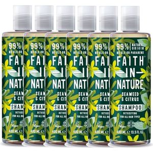 FAITH IN NATURE - Shampoo Seaweed & Citrus - 6 Pak - Voordeelverpakking