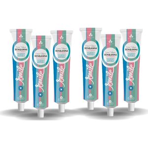 BEN&ANNA - Toothpaste Smile with Fluoride Coco Mania - 75ml - 6 Pak - Voordeelverpakking