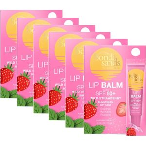 BONDI SANDS - Sunscreen Lip Balm SPF 50+ Strawberry - 6 Pak - Voordeelverpakking