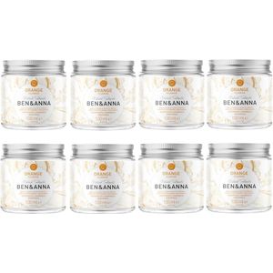 BEN&ANNA - Orange tandpasta met fluoride 100 ml - 8 Pak - Voordeelverpakking