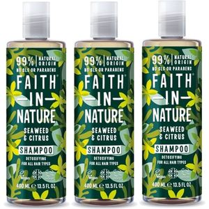 FAITH IN NATURE - Shampoo Seaweed & Citrus - 3 Pak