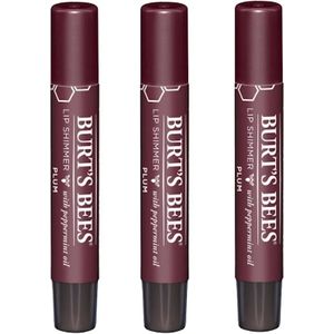 BURT'S BEES - Lip Shimmer Plum - 3 Pak