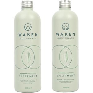 WAKEN - Mouthwash Spearmint - 2 Pak