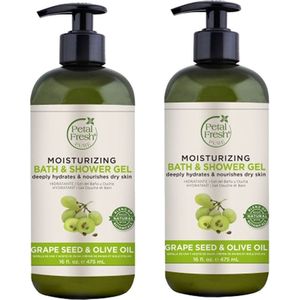 PETAL FRESH - Bath & Shower Gel Grape Seed & Olive Oil - 2 Pak
