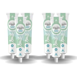 BEN&ANNA - Toothpaste Smile with Fluoride White - 75ml - 6 Pak - Voordeelverpakking
