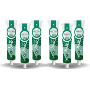 BEN&ANNA - Toothpaste Smile with Fluoride Spearmint - 75ml - 6 pak - Voordeelverpakking