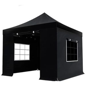 Easy up 3x3m zwart luxe partytent opvouwbaar