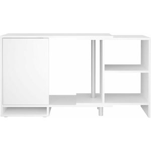 TV-meubel Bing Wit - Breedte 0 cm - Hoogte 0 cm - Diepte 0 cm - Met planken - Met openslaande deuren