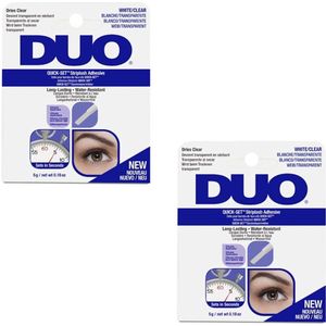 DUO - Quick-Set Striplash Adhesive White/Clear - 2 Pak