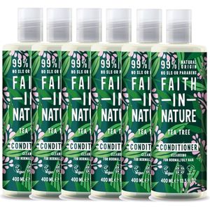 FAITH IN NATURE - Conditioner Tea Tree - 6 Pak - Voordeelverpakking
