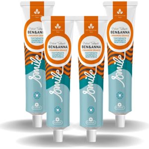 BEN&ANNA - Toothpaste Smile with Fluoride Cinnamon Orange - 75ml - 4 Pak