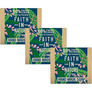 FAITH IN NATURE - Soap Tea Tree - 3 Pak