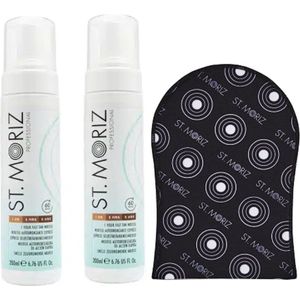 St. Moriz - Fast Tanning Mousse - 200ml - 2 pak + GRATIS Tanning Mitt