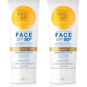 Bondi Sands - Face Lotion - Fragrance Free - SPF50+ - 2 Pak