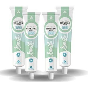 BEN&ANNA - Toothpaste Smile with Fluoride White - 75ml - 4 Pak