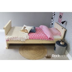 Rockwood® Kinderbed Daan inclusief montage met lattenbodem en 2 opberglades white wash