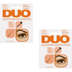 DUO - Brush On Striplash Adhesive Dark with Vitamins - 2 Pak