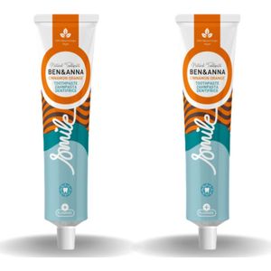 BEN&ANNA - Toothpaste Smile with Fluoride Cinnamon Orange - 75ml - 2 Pak
