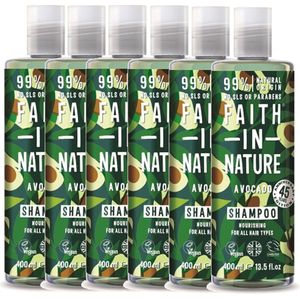 FAITH IN NATURE - Shampoo Avocado - 6 Pak - Voordeelverpakking