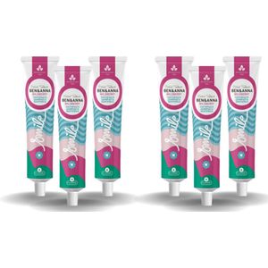 BEN&ANNA - Toothpaste Smile with Fluoride Wildberry - 75ml - 6 Pak - Voordeelverpakking