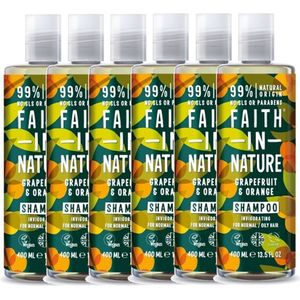 FAITH IN NATURE - Shampoo Grapefruit & Orange - 6 Pak - Voordeelverpakking